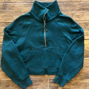 lululemon scuba oversized cropped Half-Zip Sweatshirt